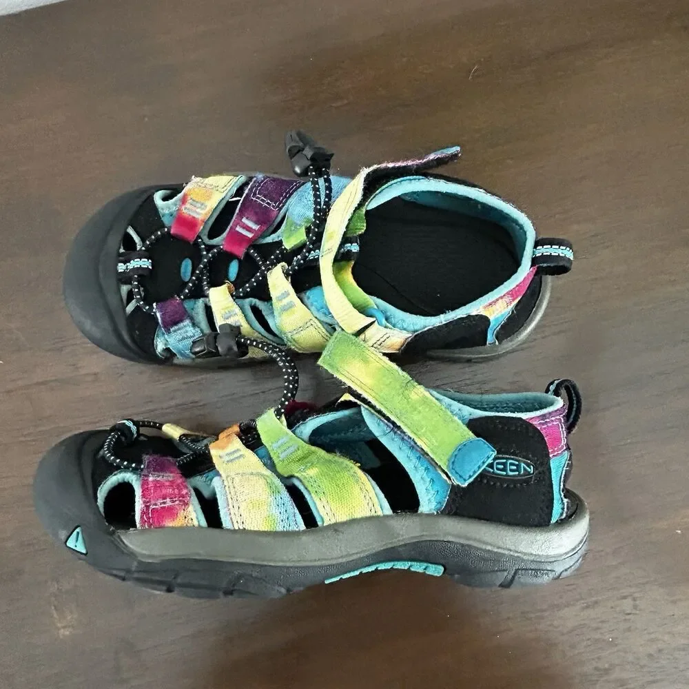 Keen Newport H2 Sandals Size 3?? Tie Dye Fisherman Water Hike
